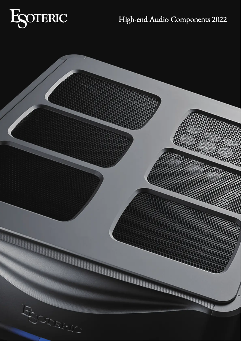 Page 1 de la notice Brochure Esoteric N-03T