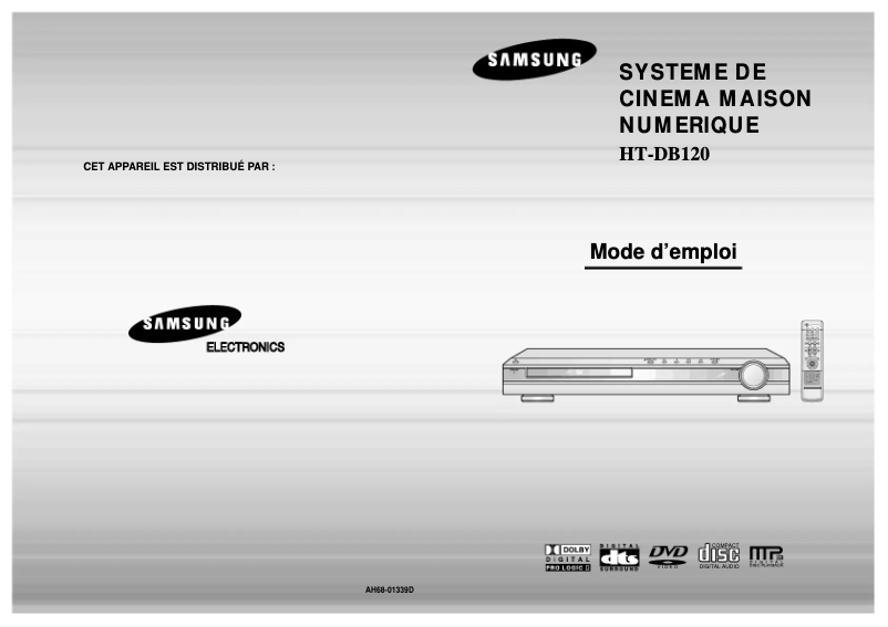 Image de la première page du manuel de l'appareil HT-DB120
