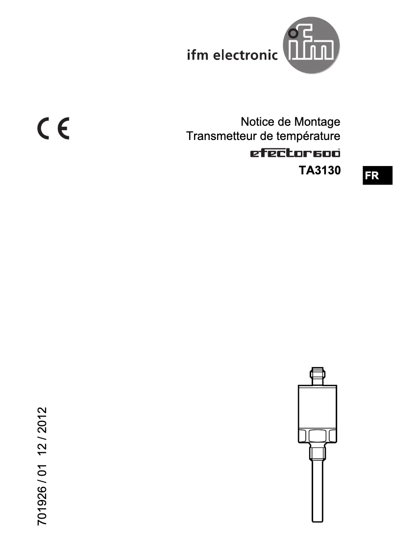 Image de la première page du manuel de l'appareil TA3130