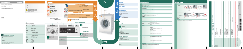 Page n°1 - Manuel d'utilisation et d'entretien Siemens WM14S496GB