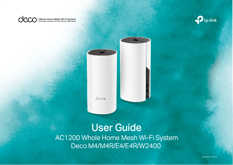 Page 1 de la notice Fiche technique TP-Link Deco M4