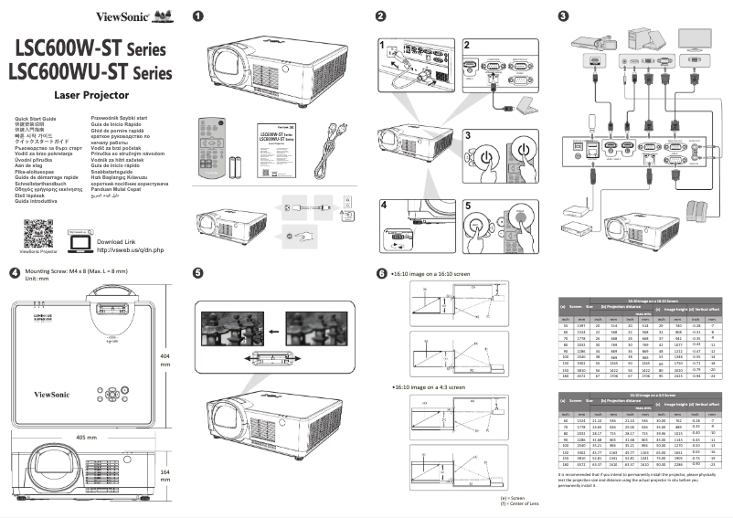 Image de la première page du manuel de l'appareil LSC600W-ST