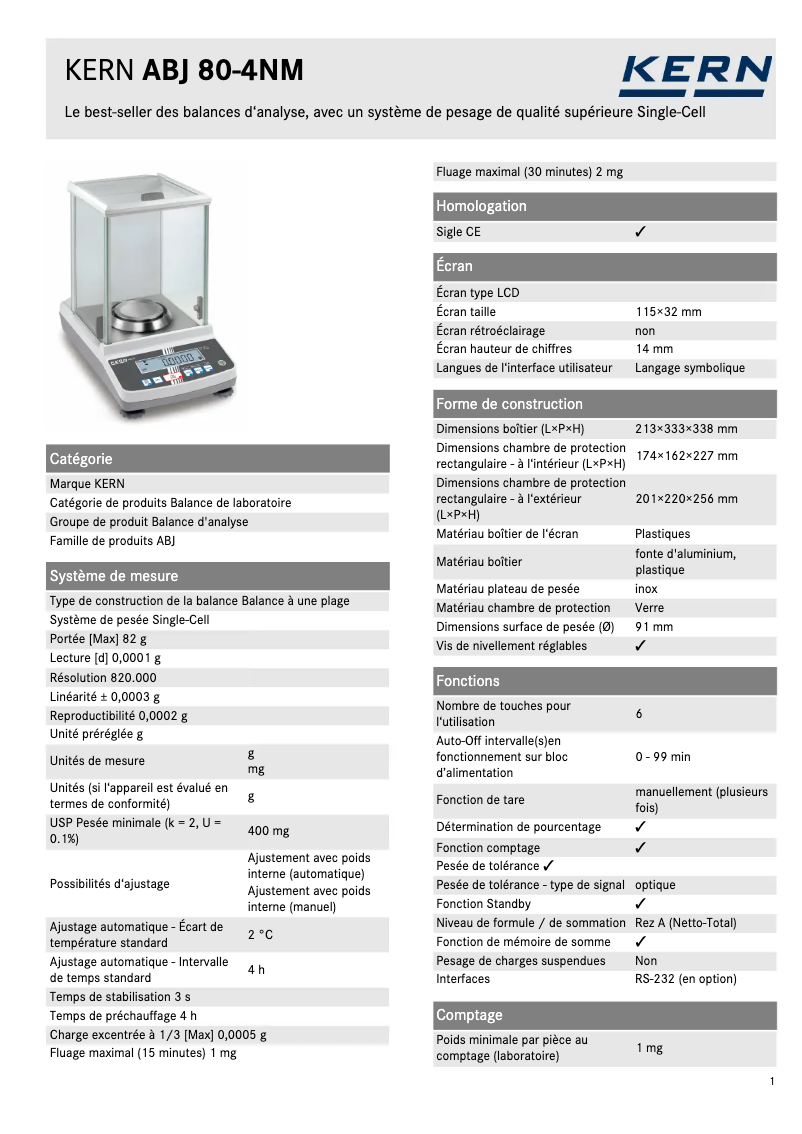 Image de la première page du manuel de l'appareil ABJ 80-4NM