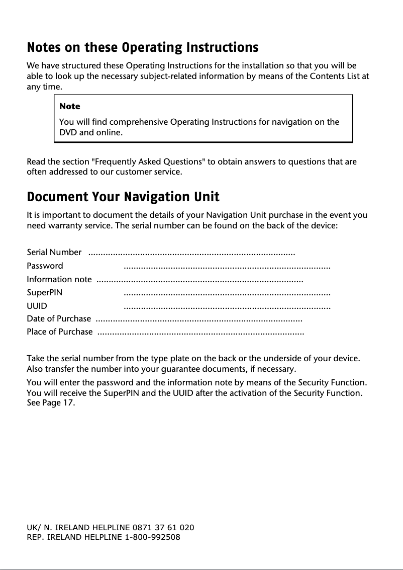 Image de la première page du manuel de l'appareil GoPal E3212 M10 (MD 96770)