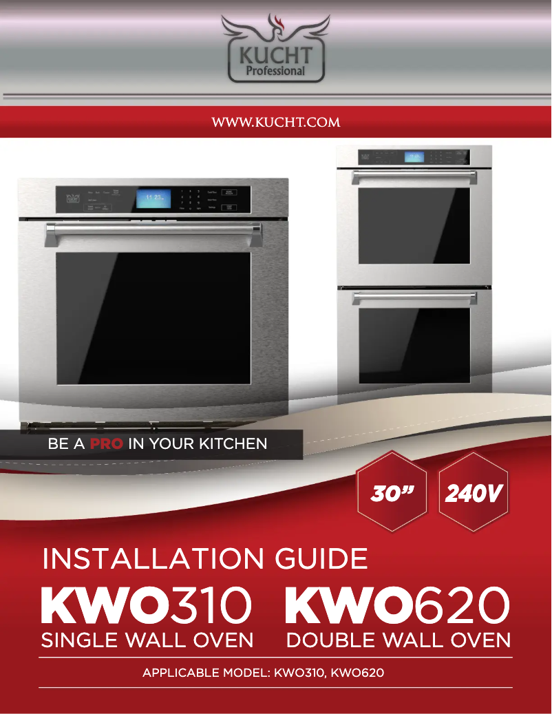 Page 1 de la notice Manuel utilisateur Kucht KWO620