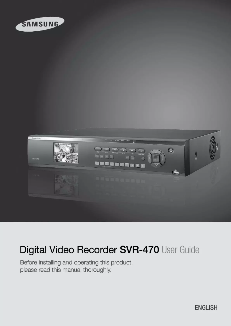 Página 1 del manual Manual de usuario Hanwha SVR-470
