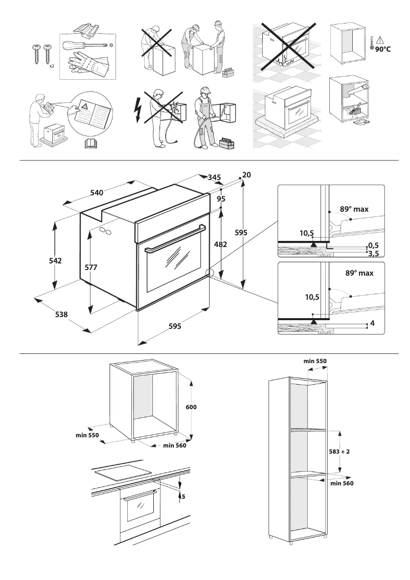 Page 1 de la notice Instructions de sécurité Bauknecht BIK7 CP8VS PT