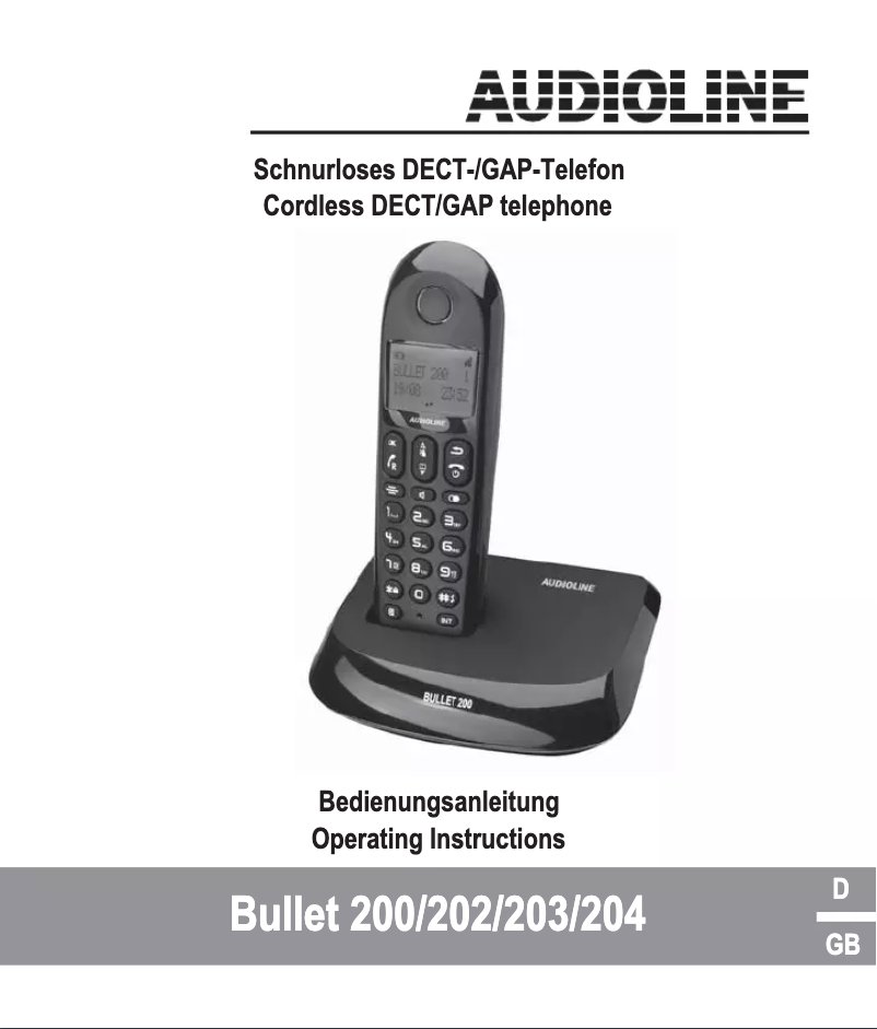 Page n°1 - Manuel utilisateur Audioline Bullet 200