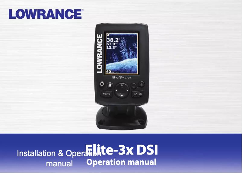 Page 1 de la notice Manuel utilisateur Lowrance Elite 3X DSI