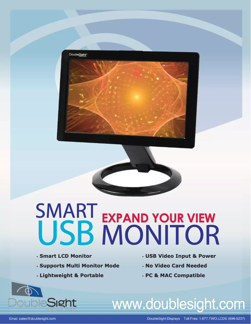 Page n°1 - Manuel utilisateur DoubleSight DS-10U
