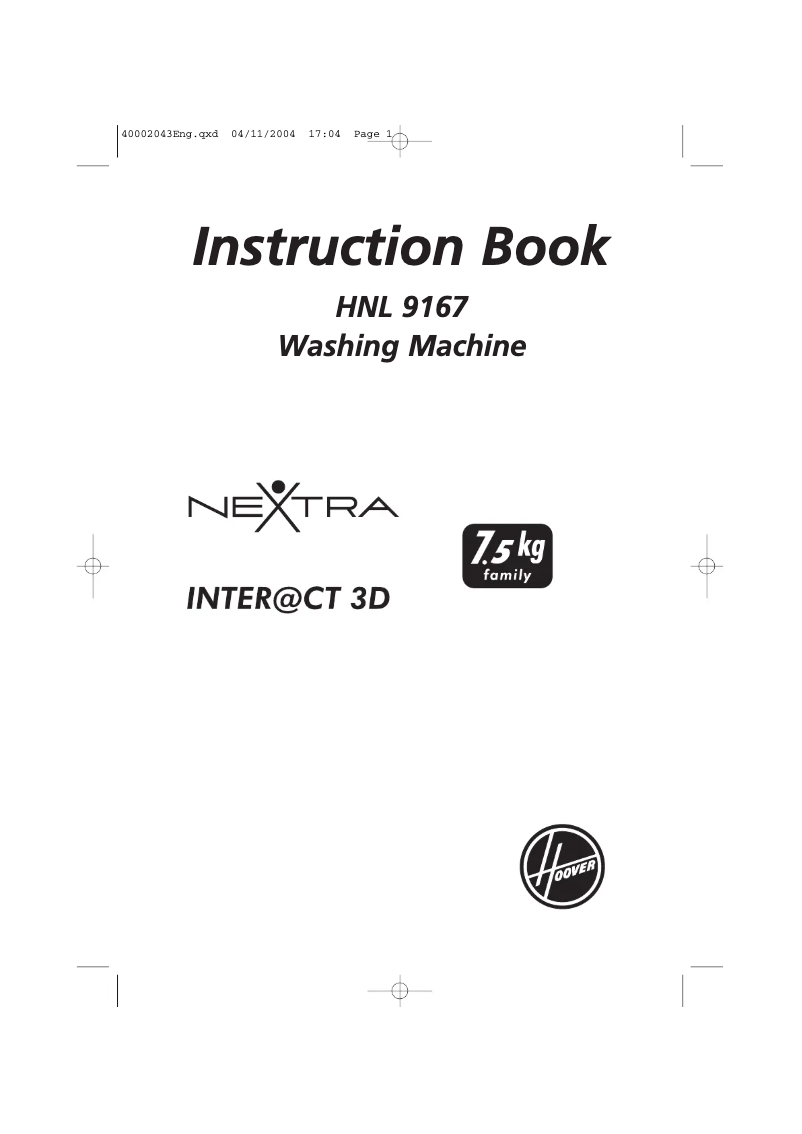 Page 1 de la notice Manuel utilisateur Hoover HNF 9167-86S