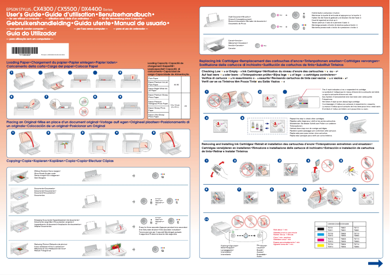 Image de la première page du manuel de l'appareil Stylus CX4300