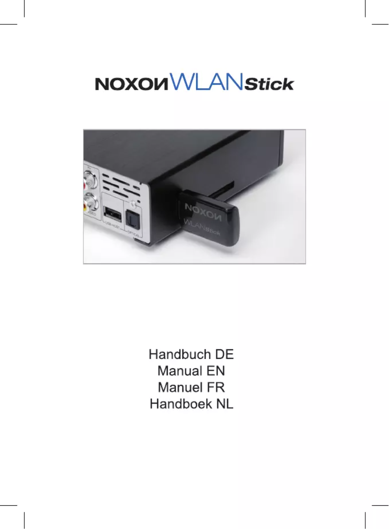 Imagen de la primera página del manual del dispositivo Noxon WLAN Stick