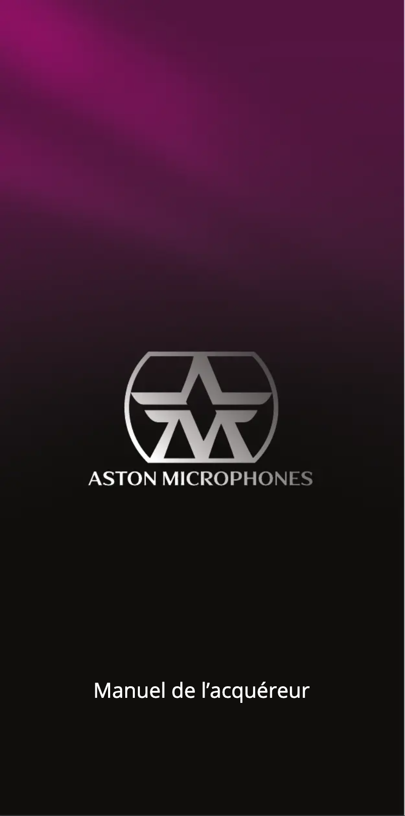 Image de la première page du manuel de l'appareil Starlight