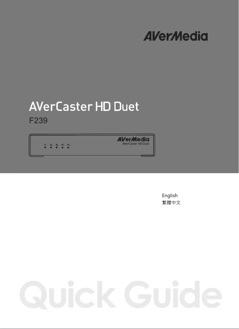 Página 1 del manual Manual de usuario AVerMedia HD Duet