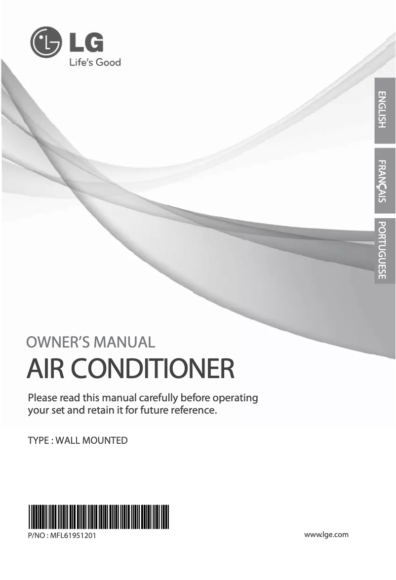 Page 1 de la notice Manuel utilisateur LG HSNC1264NA5