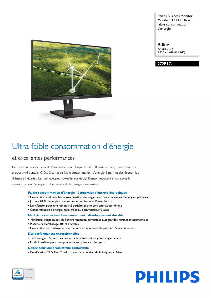 First page image of the manual for B Line 272B1G