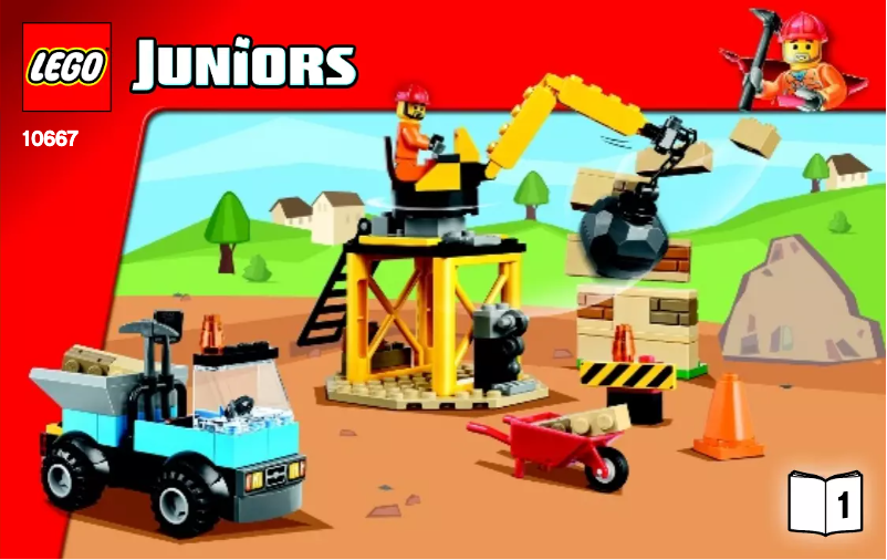 Page 1 de la notice Manuel utilisateur Lego Juniors Construction