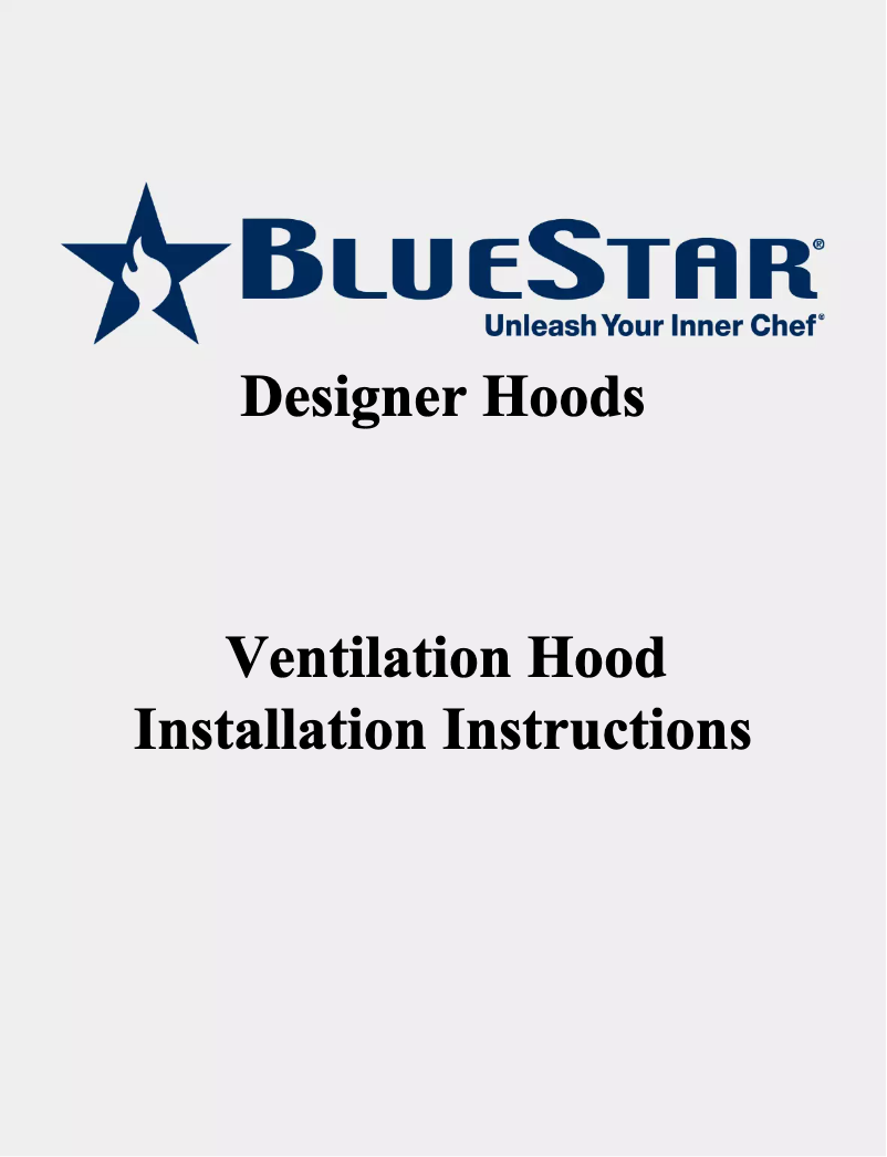 Page n°1 - Guide d'installation BlueStar WR042MLPLT