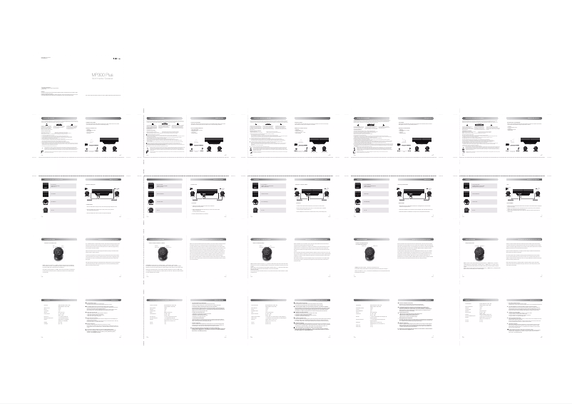 Image de la première page du manuel de l'appareil MP300plus