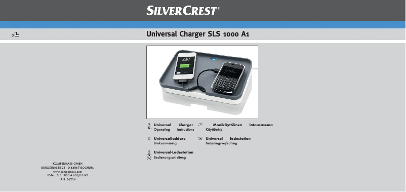 Page n°1 - Manuel utilisateur SilverCrest SLS 1000 A1
