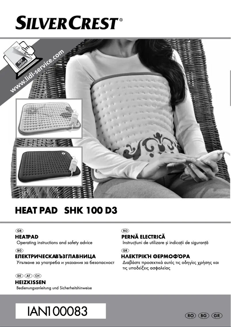 Page n°1 - Manuel utilisateur SilverCrest SHK 100 D3