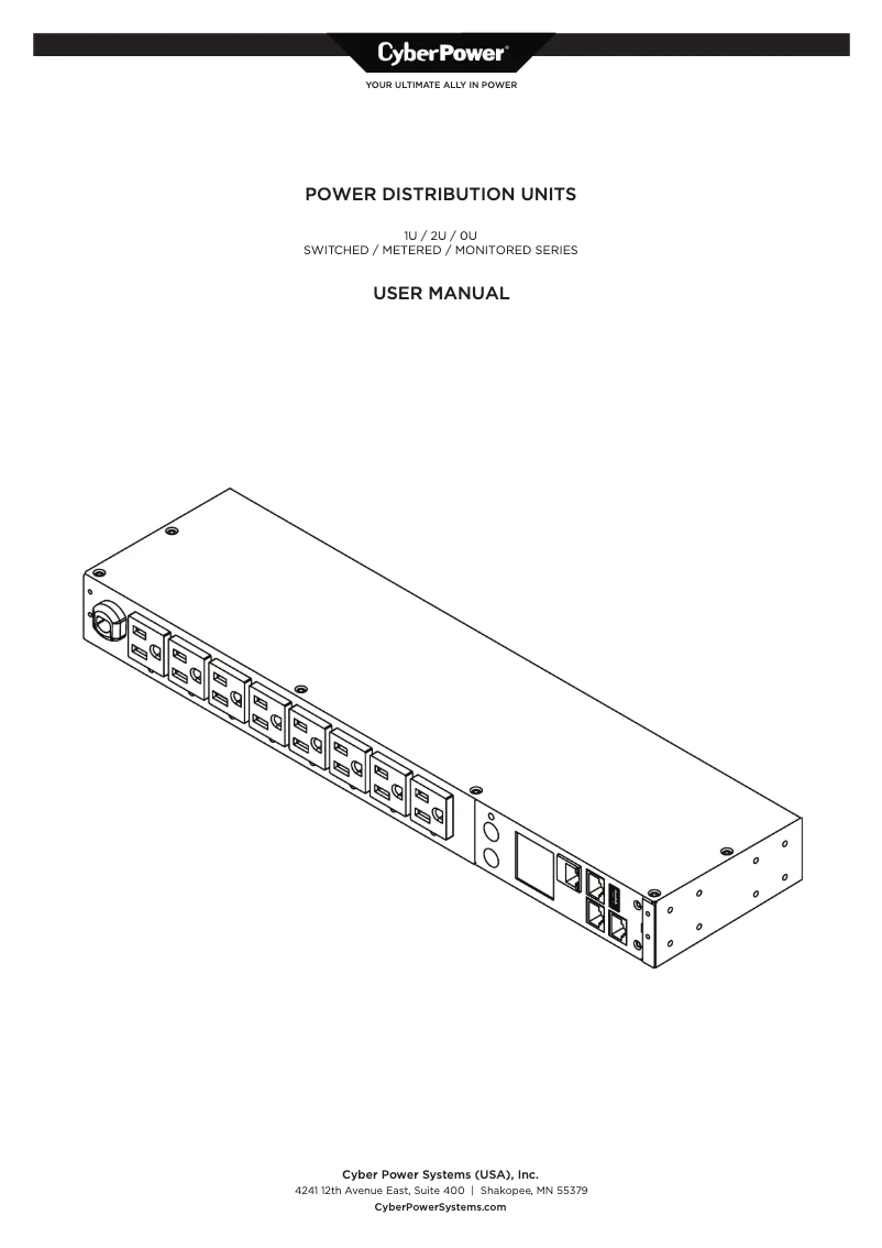 Page n°1 - Manuel utilisateur CyberPower PDU31116