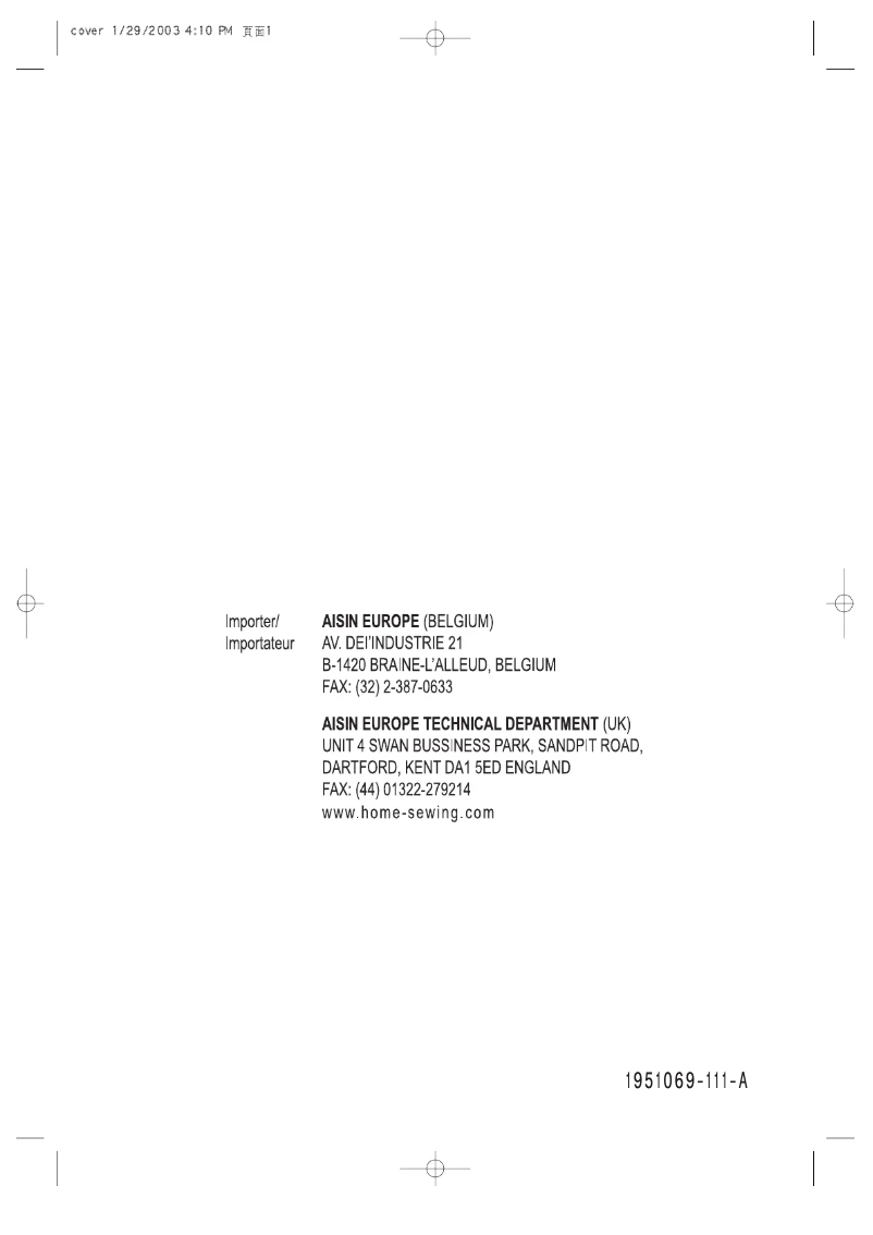 Page 1 de la notice Manuel utilisateur Toyota STF-27