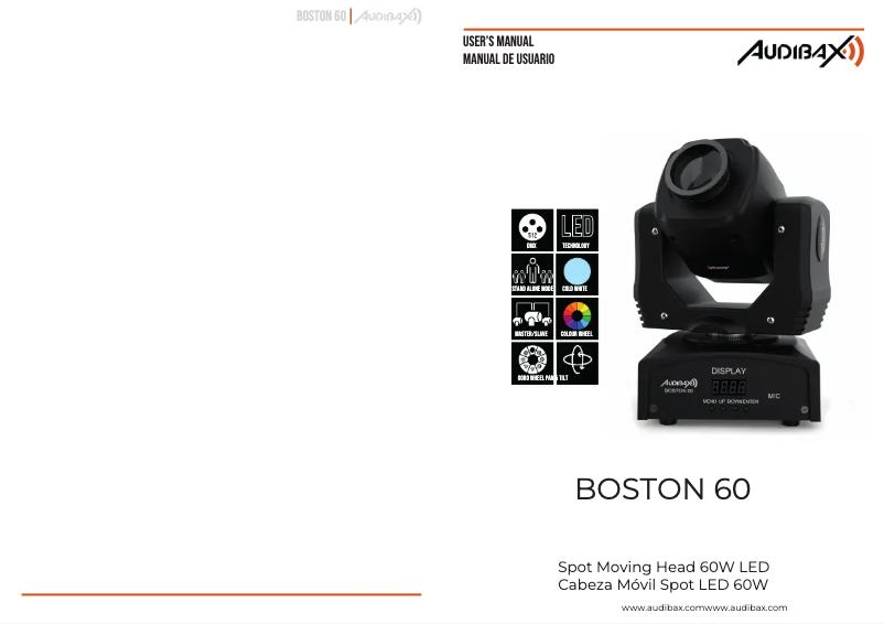 Page 1 de la notice Manuel utilisateur Audibax Boston 60