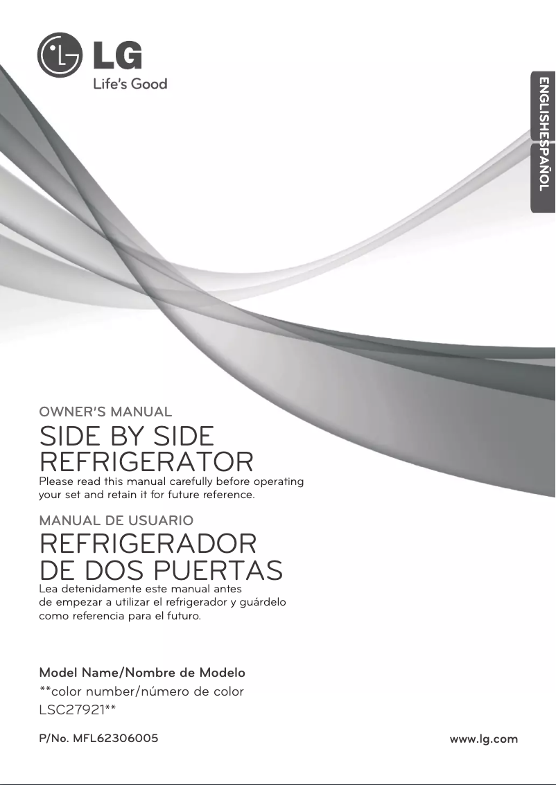 Page 1 de la notice Manuel utilisateur LG LSC27921SW