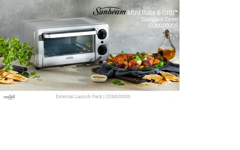 Page n°1 - Fiche technique Sunbeam Mini Bake & Grill COM1000SS
