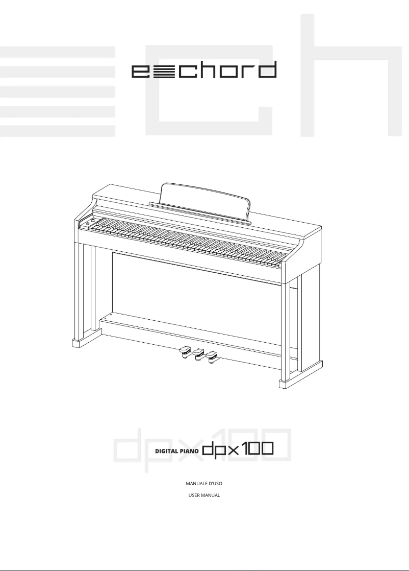 Page 1 de la notice Manuel utilisateur ECHORD DPX100