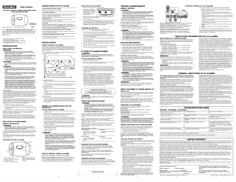 Image de la première page du manuel de l'appareil CO400