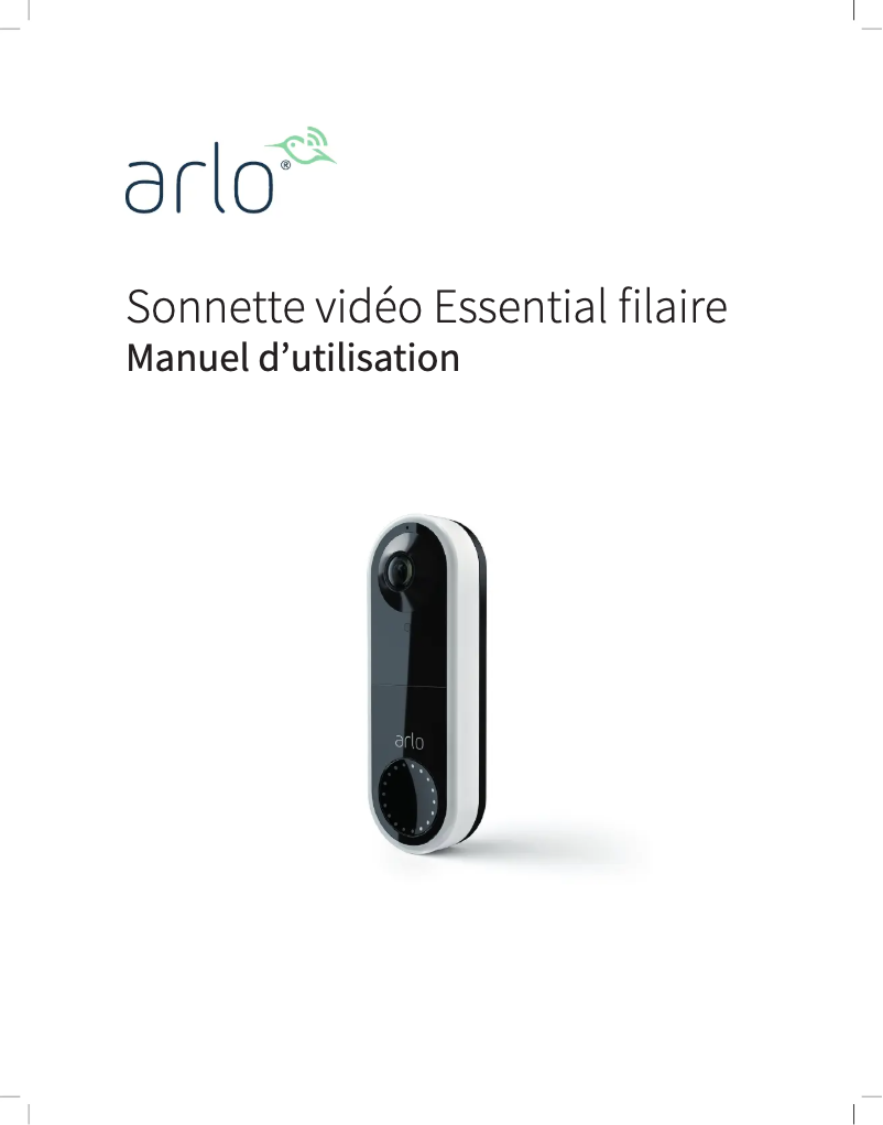 Page 1 de la notice Manuel utilisateur Arlo Video Doorbell