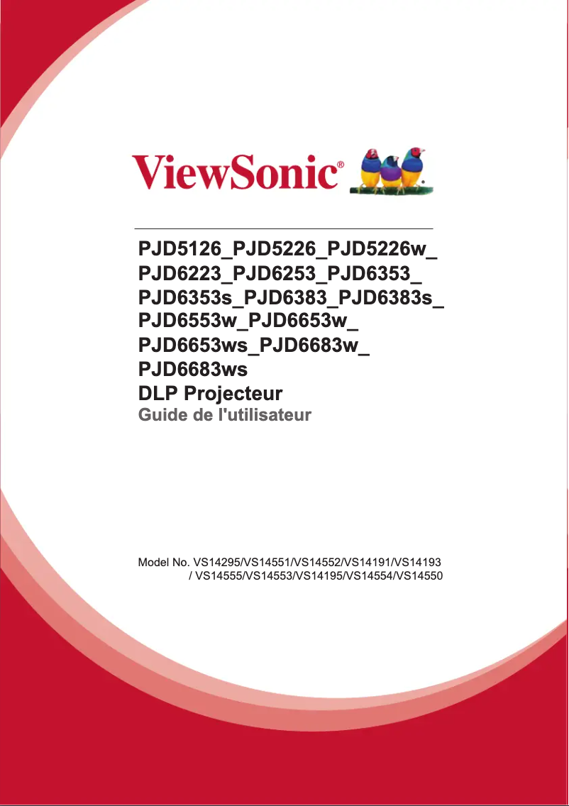 Página 1 del manual Manual de usuario Viewsonic PJD6553w