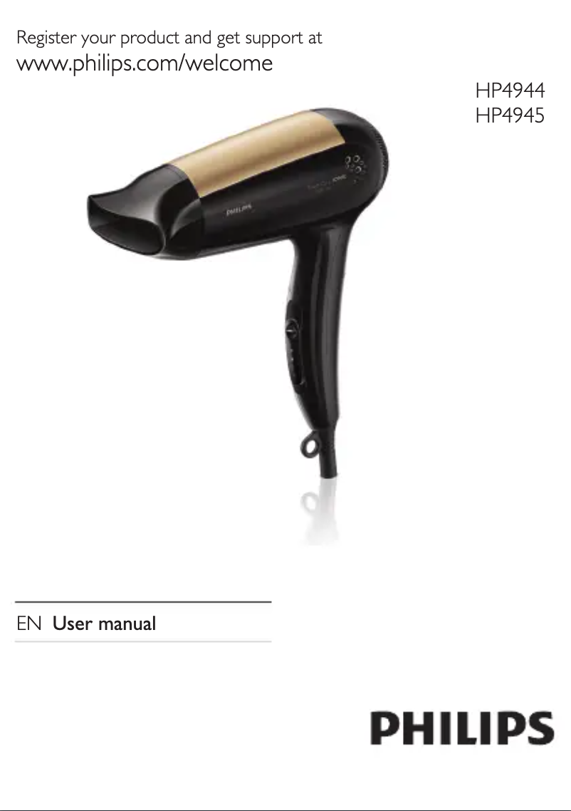 Image de la première page du manuel de l'appareil HP4945