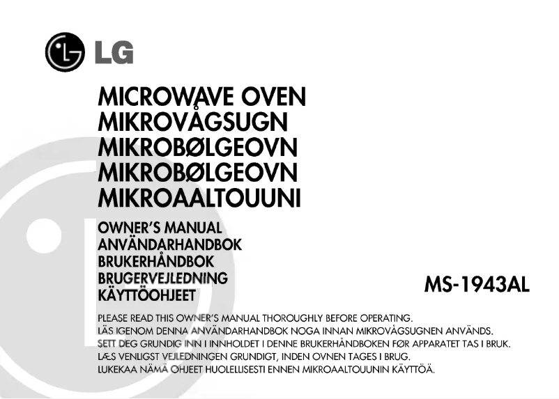 Página 1 del manual Manual de usuario LG MS-1943AL