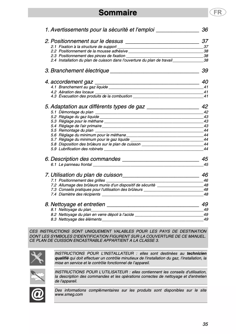 Page n°1 - Manuel utilisateur Smeg PVA140-1