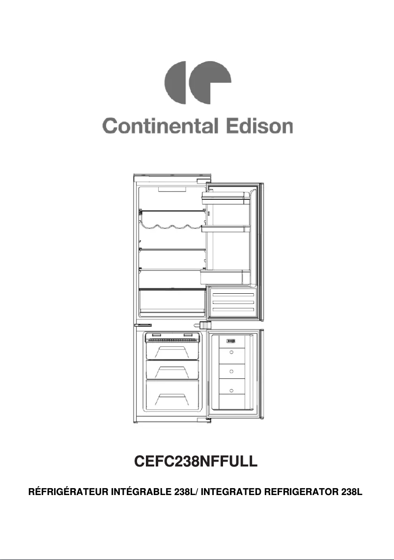 Image de la première page du manuel de l'appareil CEFC238NFFULL