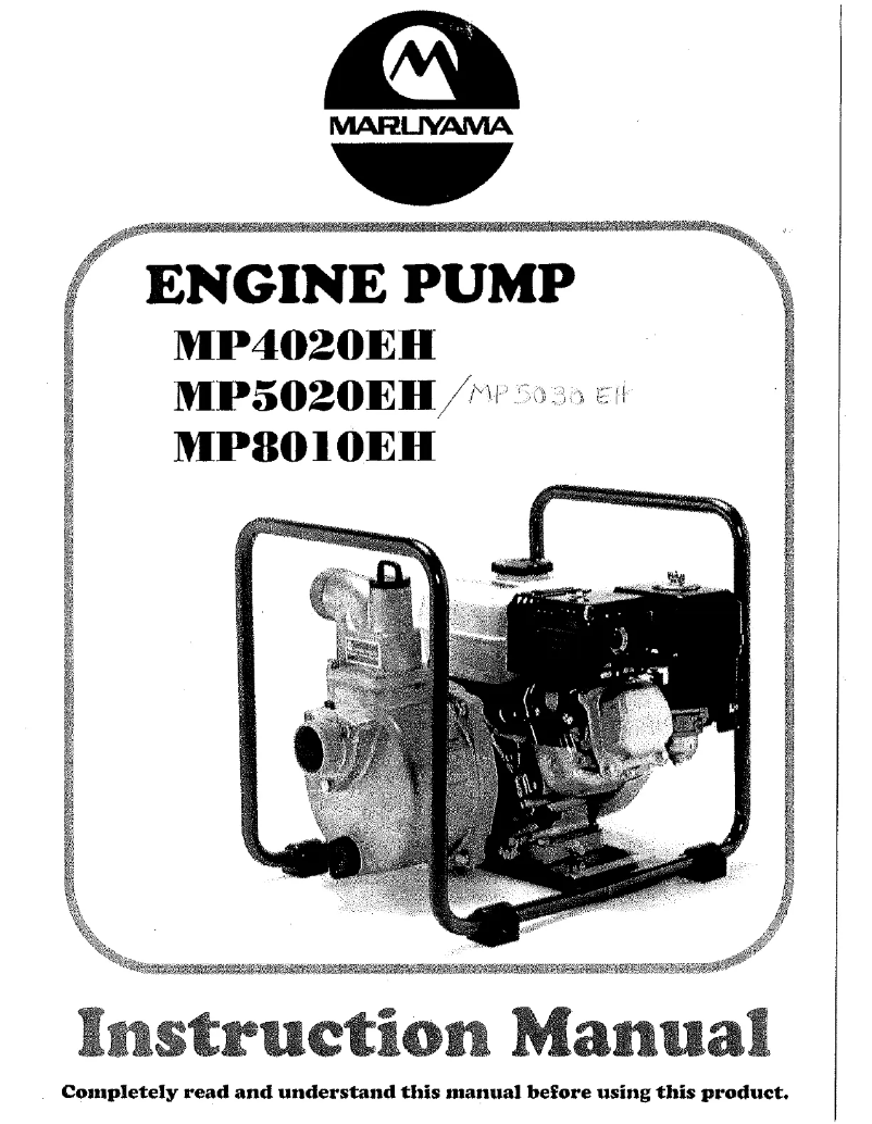 Page 1 de la notice Manuel utilisateur Maruyama MP5020EH