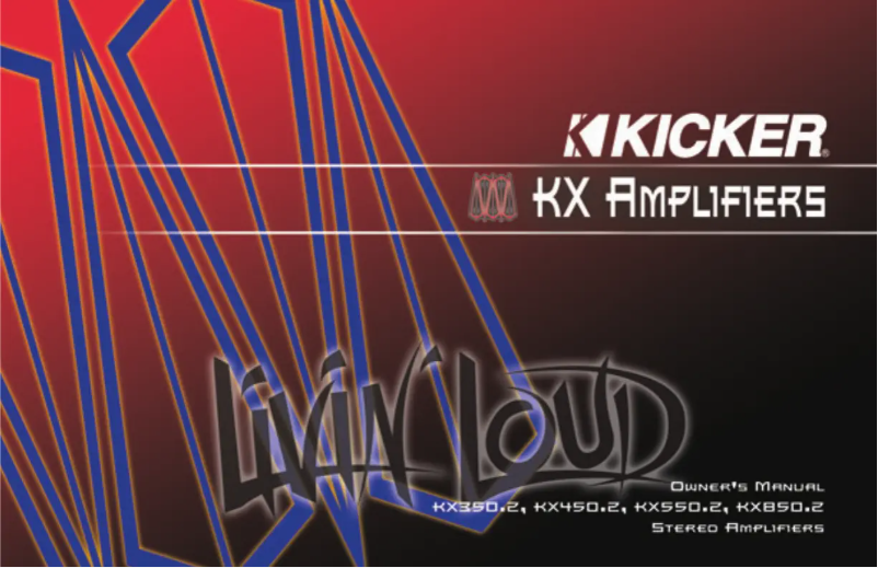 Image de la première page du manuel de l'appareil KX450.2