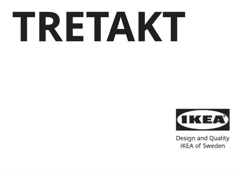 Página 1 del manual Manual de usuario Ikea TRETAKT 305.697.26