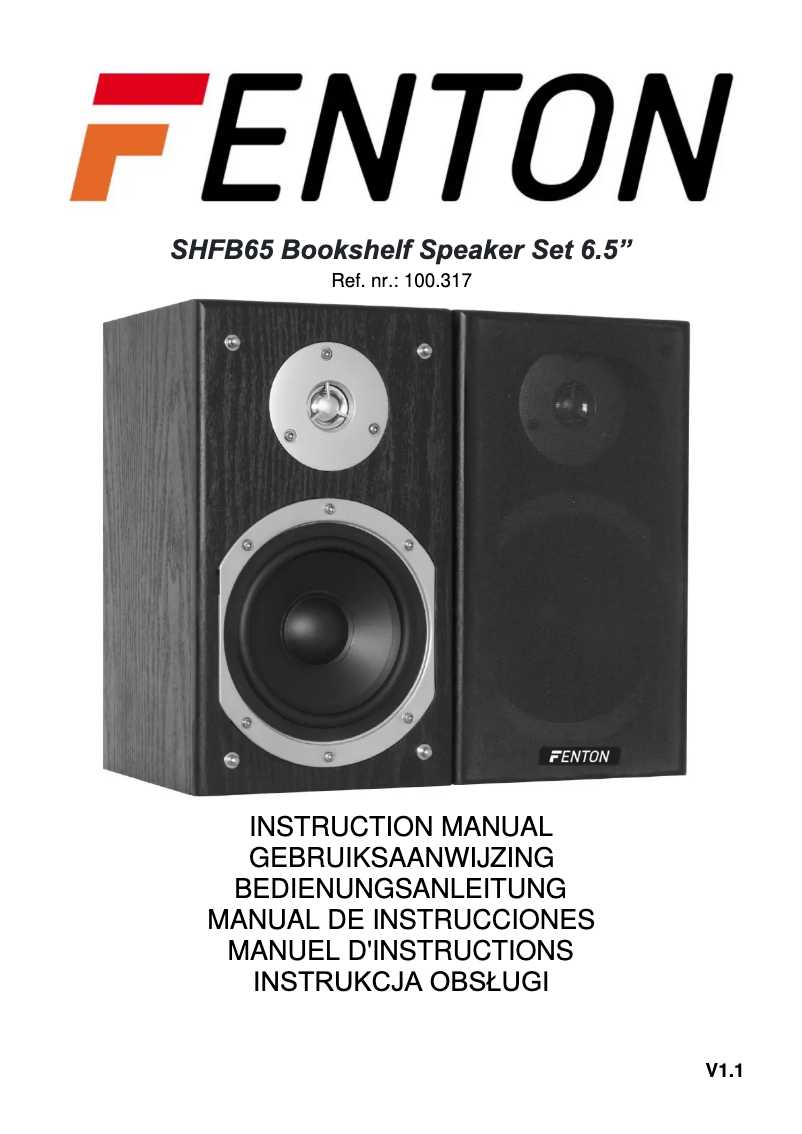 Page 1 de la notice Manuel utilisateur Fenton SHFB55B