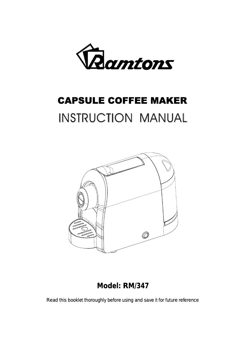 Página 1 del manual Manual de usuario Ramtons RM/347