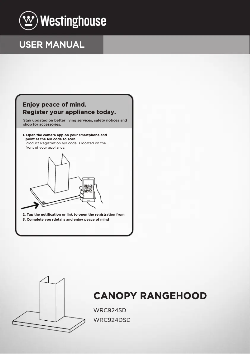 Image de la première page du manuel de l'appareil WRC924DSD