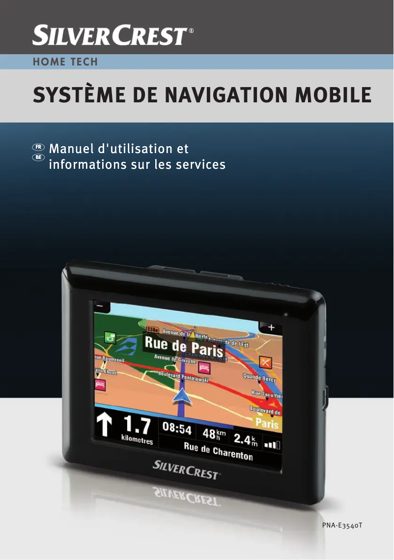 Página 1 del manual Manual de usuario SilverCrest PNA-E3540T