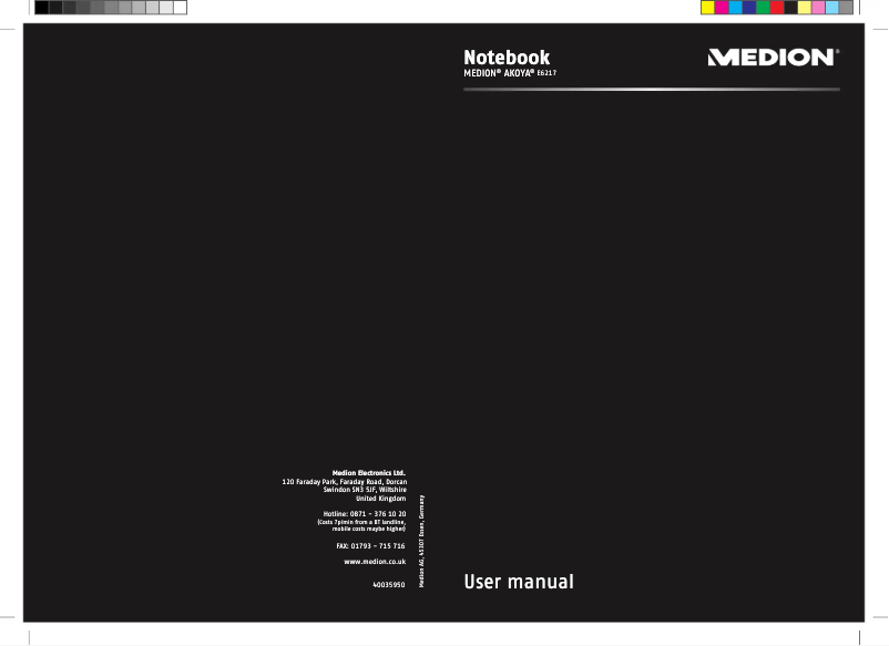 Page 1 de la notice Manuel utilisateur Medion AKOYA E6217 (MD 97639)