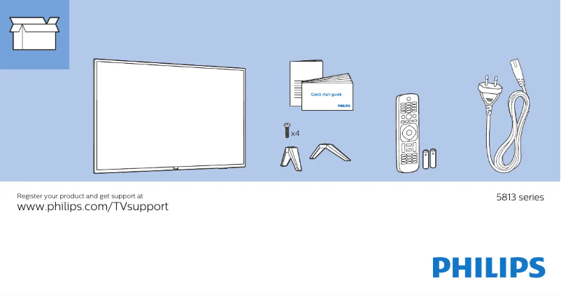 Imagen de la primera página del manual del dispositivo 43PFT5813