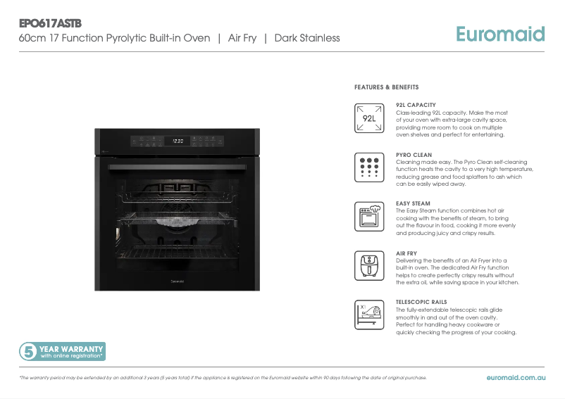 Image de la première page du manuel de l'appareil EPO617ASTB