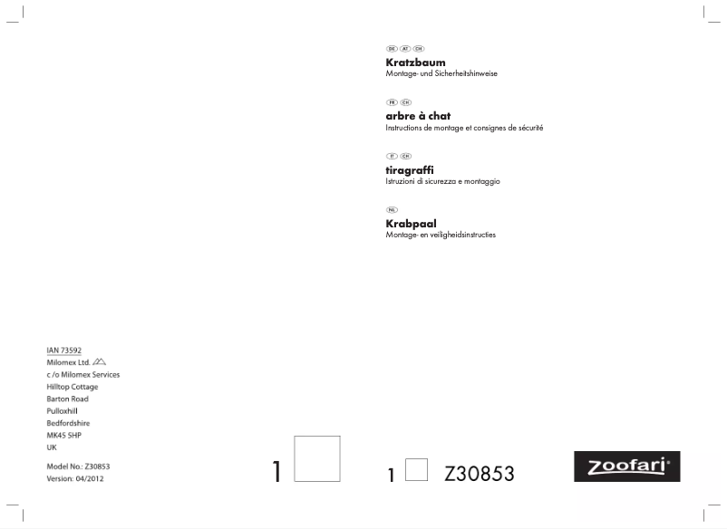 Imagen de la primera página del manual del dispositivo IAN 73592